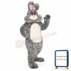 Grey Marsh- mallow Bunny Lightweight Mascot Costume