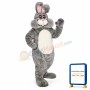 Grey Marsh- mallow Bunny Lightweight Mascot Costume