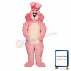 Pink Marsh- mallow Bunny Lightweight Mascot Costume