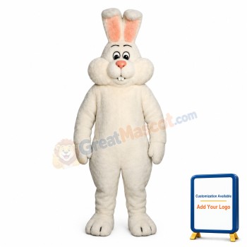 White Marsh- mallow Bunny Lightweight Mascot Costume