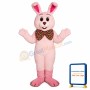 Fat Bunny w-Easter Tie Lightweight Mascot Costume