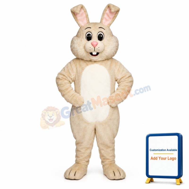 Tan Bunny Lightweight Mascot Costume