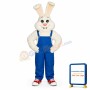 Farmer Rabbit w-Bib Overalls Lightweight Mascot Costume