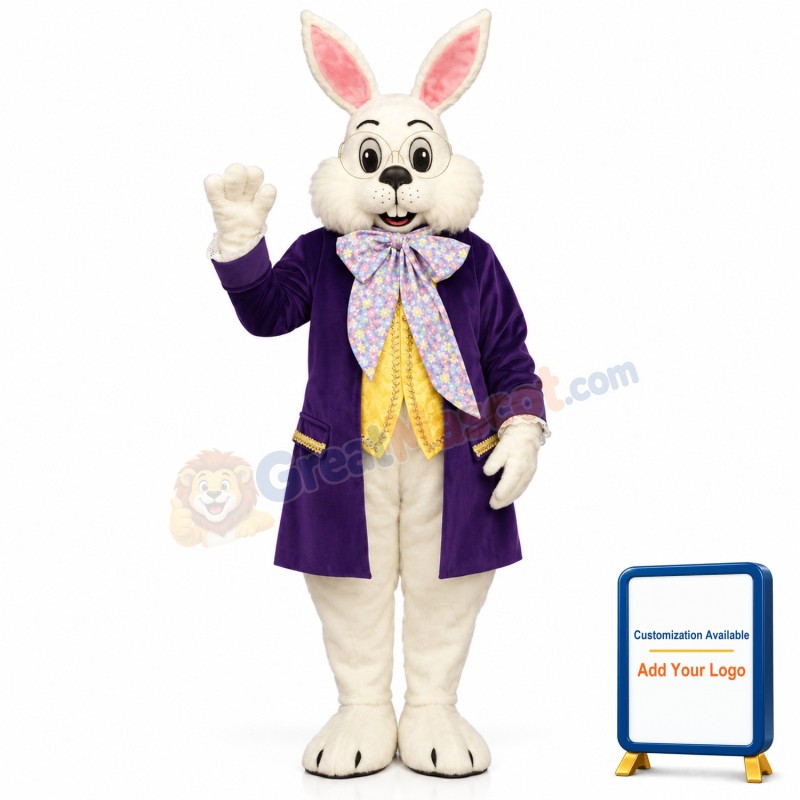Wendell w-Purple Jacket Lightweight Mascot Costume