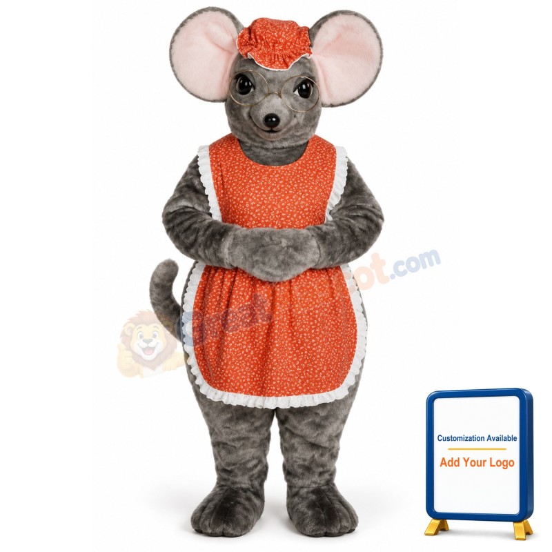 Granny Mouse w-outfit Lightweight Mascot Costume