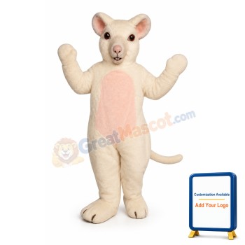 White Mouse Lightweight Mascot Costume