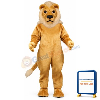 Blonde Lion Lightweight Mascot Costume
