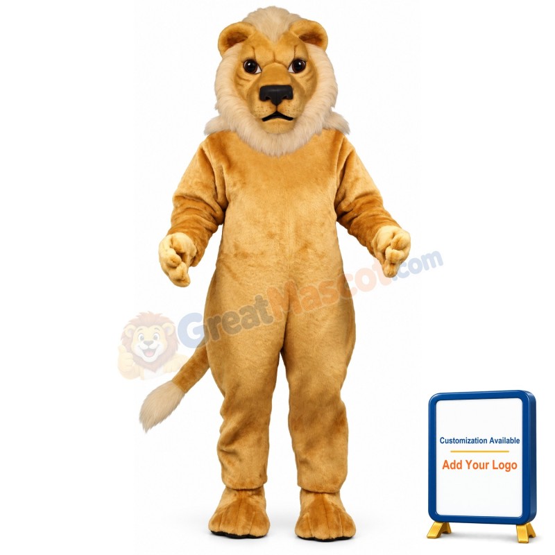 Blonde Lion Lightweight Mascot Costume