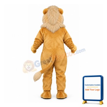 Blonde Lion Lightweight Mascot Costume