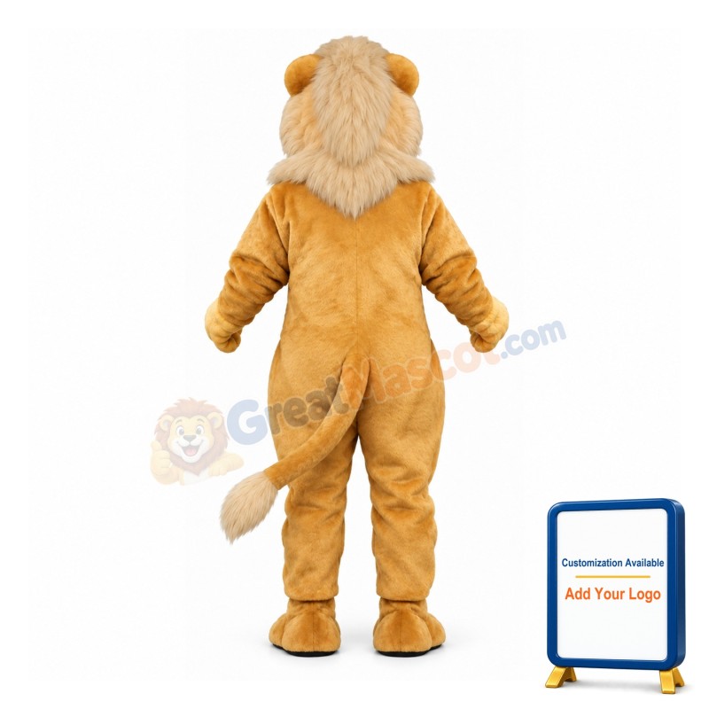 Blonde Lion Lightweight Mascot Costume