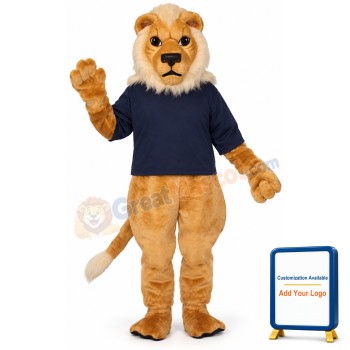 Blonde Lion w- Shirt Lightweight Mascot Costume