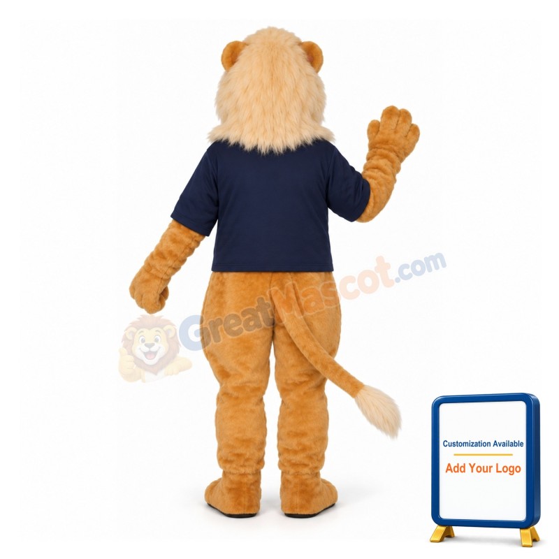 Blonde Lion w- Shirt Lightweight Mascot Costume