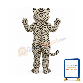 Shy White Lion Lightweight Mascot Costume