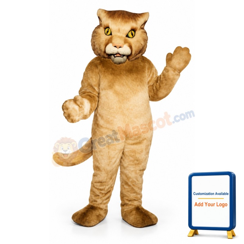 Golden Panther Lightweight Mascot Costume