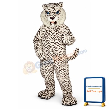 Blue Eyed White Tiger Lightweight Mascot Costume