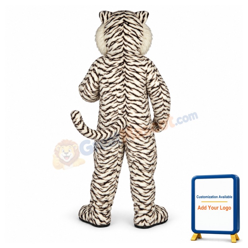 Blue Eyed White Tiger Lightweight Mascot Costume