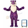 Purple Tiger Lightweight Mascot Costume