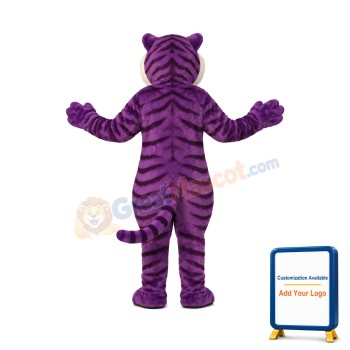 Purple Tiger Lightweight Mascot Costume