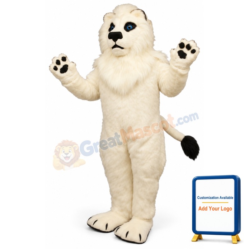 White Lion Lightweight Mascot Costume