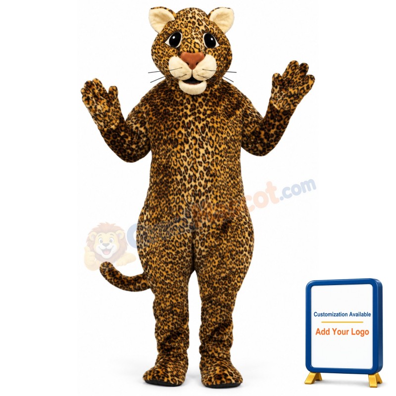 Leaping Leopard Lightweight Mascot Costume