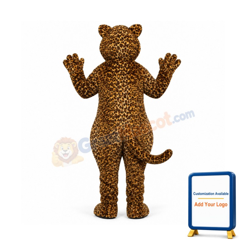 Leaping Leopard Lightweight Mascot Costume