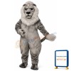 Old Grey Lion Lightweight Mascot Costume