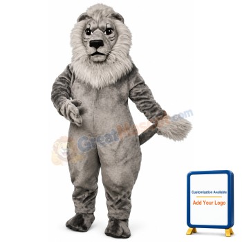 Old Grey Lion Lightweight Mascot Costume