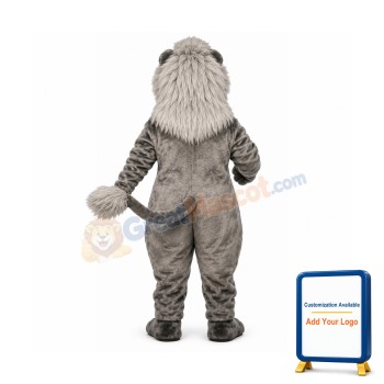 Old Grey Lion Lightweight Mascot Costume