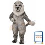 Old Grey Lion Lightweight Mascot Costume