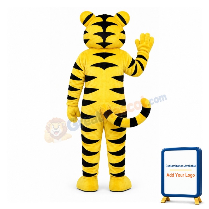 Yellow Tiger Cub Lightweight Mascot Costume