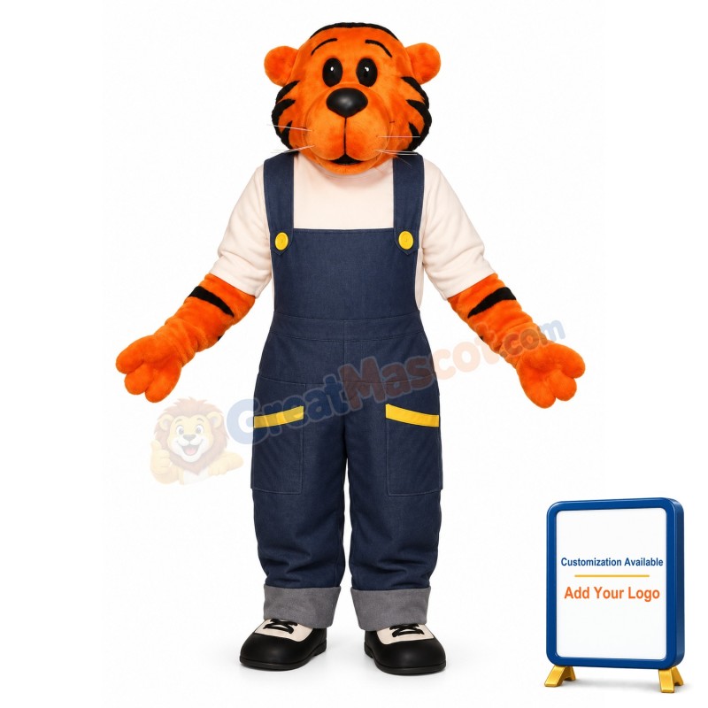 Worker Tiger Lightweight Mascot Costume