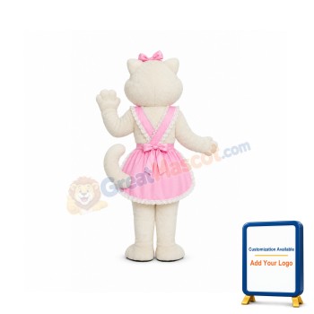 Pussy Cat w-apron Lightweight Mascot Costume