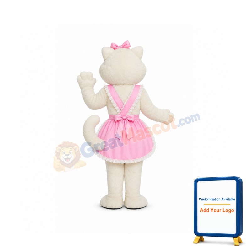 Pussy Cat w-apron Lightweight Mascot Costume