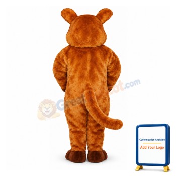 Wide-Eyed Cat Lightweight Mascot Costume