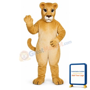 Realistic Lioness Lightweight Mascot Costume