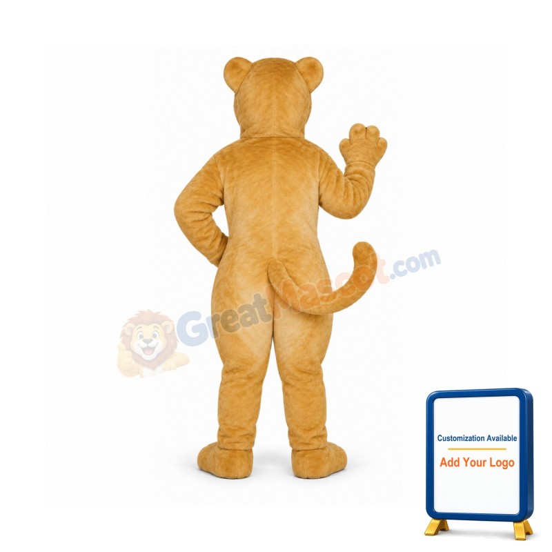Realistic Lioness Lightweight Mascot Costume