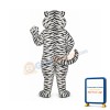 White Tiger Lightweight Mascot Costume