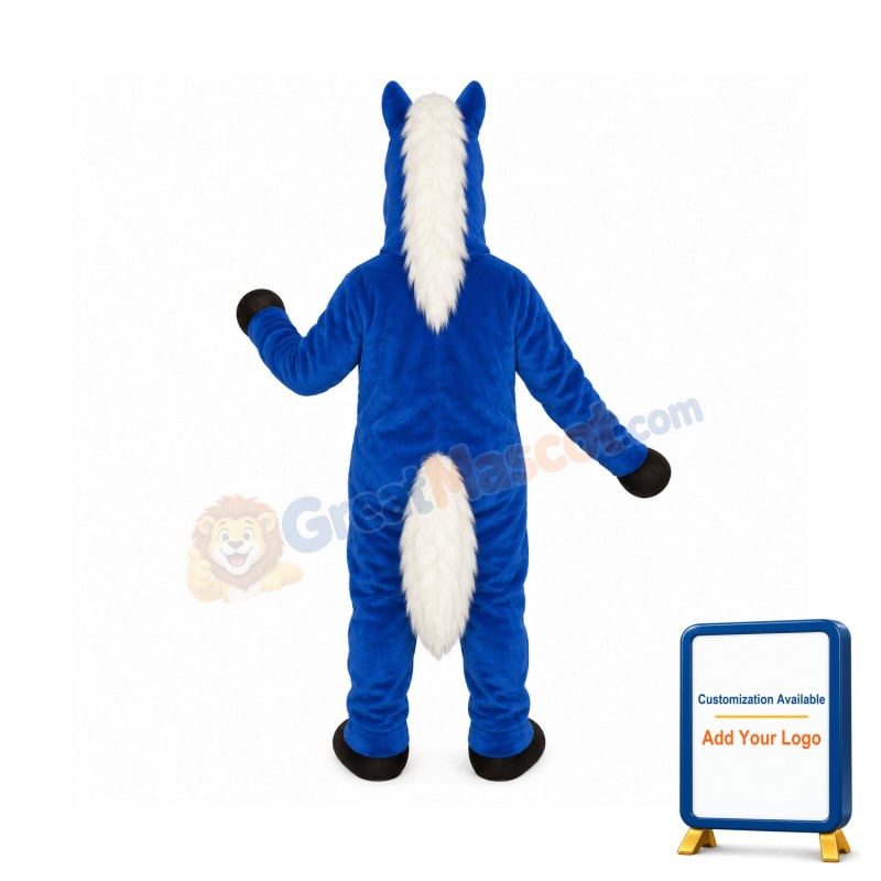 Blue Horace Horse Lightweight Mascot Costume
