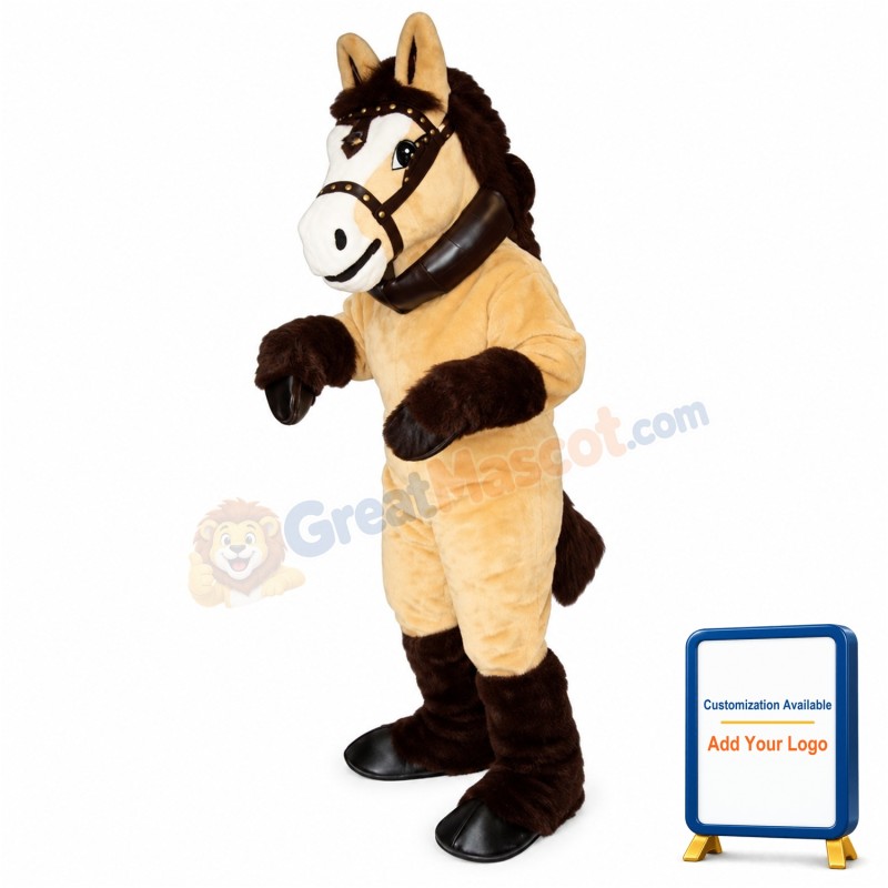 Clyde Clydesdale w-Collar & Harness Lightweight Mascot Costume