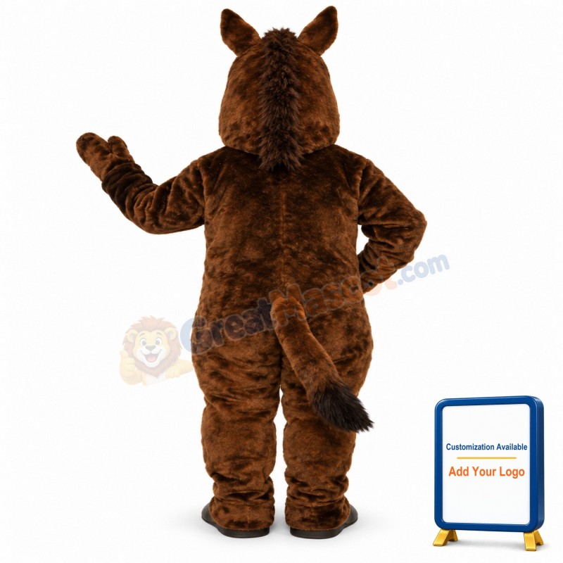 Brown Horse Lightweight Mascot Costume