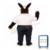 White Collar Donkey Lightweight Mascot Costume