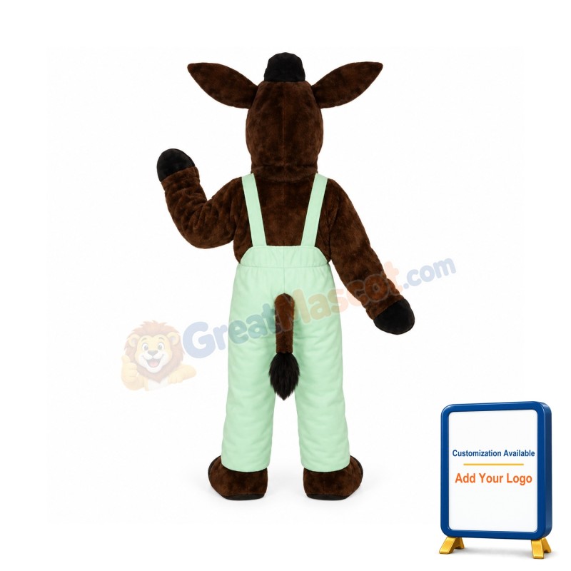 Laughing Donkey w-outfit Lightweight Mascot Costume
