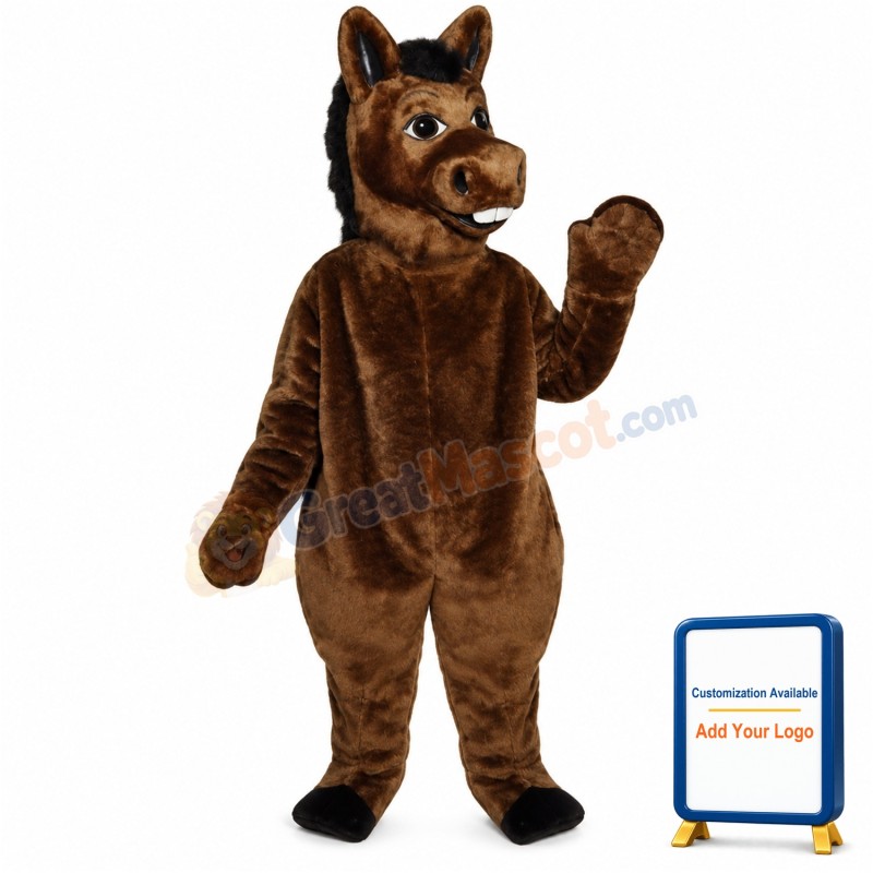 Brown Donkey Lightweight Mascot Costume