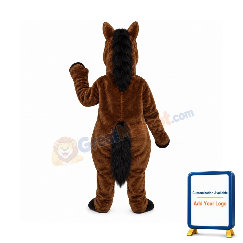 Brown Donkey Lightweight Mascot Costume
