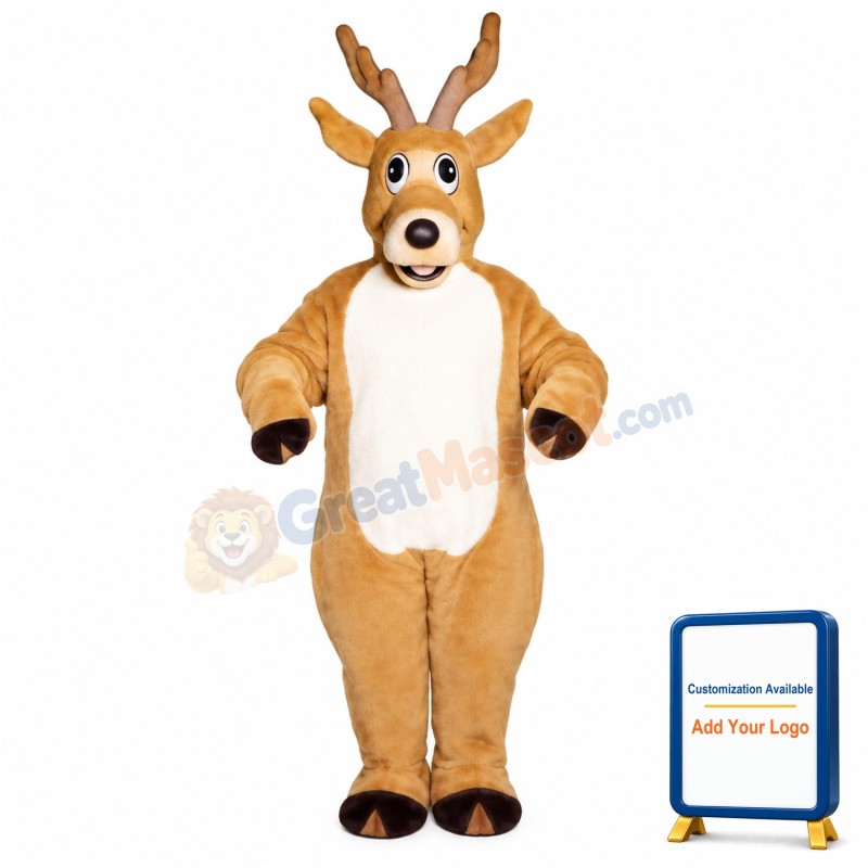 Jolly Reindeer Lightweight Mascot Costume