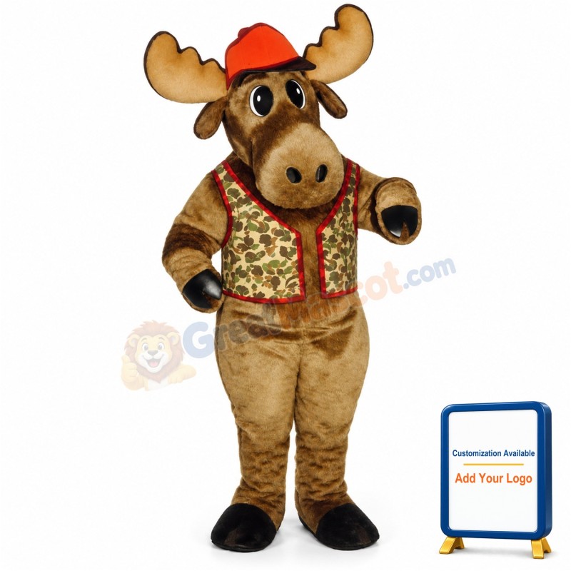 Milton Moose w-outfit Lightweight Mascot Costume