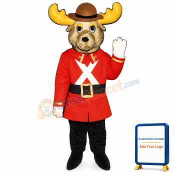 Mounty Moose Lightweight Mascot Costume