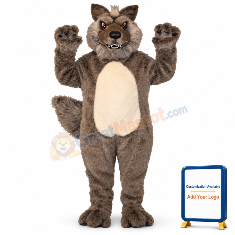Growling Wolf Lightweight Mascot Costume