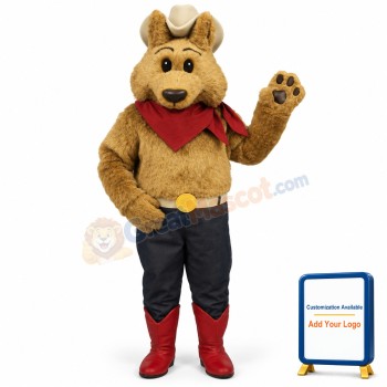 Cowboy Coyote Lightweight Mascot Costume