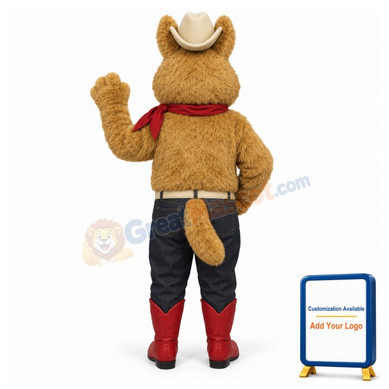 Cowboy Coyote Lightweight Mascot Costume